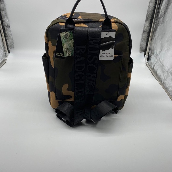 Badgley Mischka Camouflage Backpack W/ Laptop